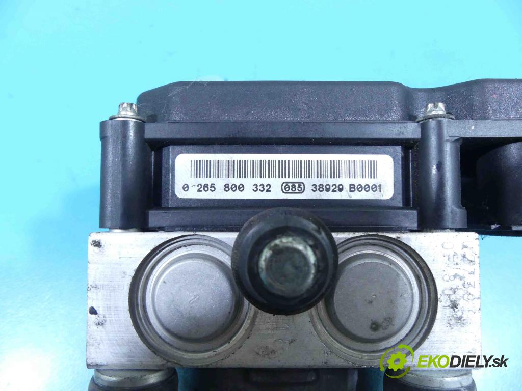 Fiat Punto II 1999-2010 1.4 16v 95 HP manual 70 kW 1368 cm3 5- čerpadlo abs 0265800332 (Pumpy ABS)