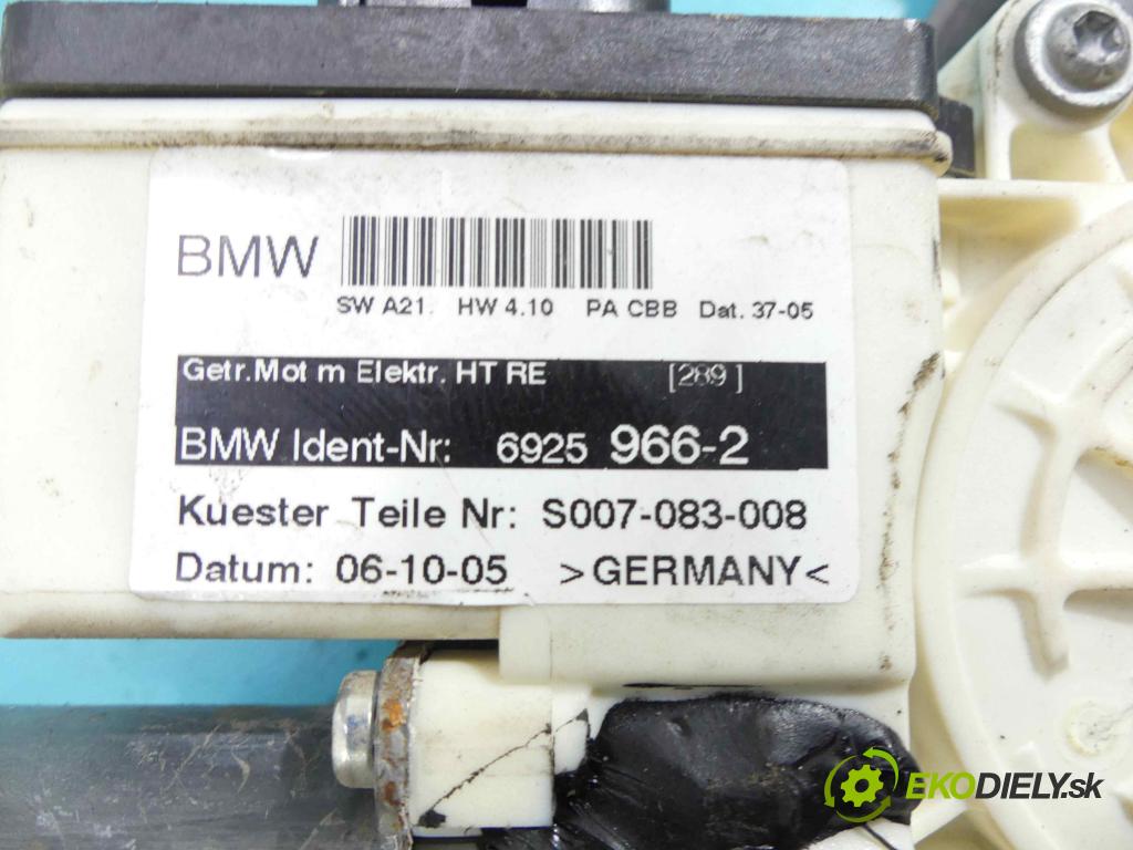 Bmw X3 E83 2003-2010 2.0d 150 hp manual 110 kW 1995 cm3 5- mechanismus stahování zadní pravý 6925966