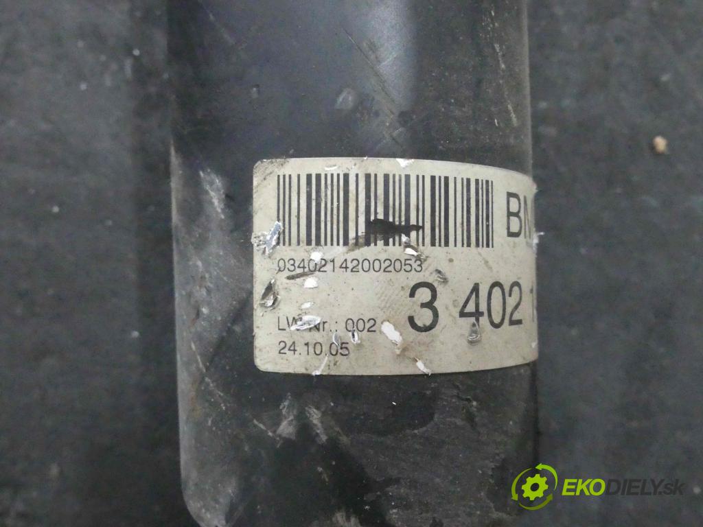 Bmw X3 E83 2003-2010 2.0d 150 HP manual 110 kW 1995 cm3 5- Hřídel: 3402142 (Kardaňové hriadele)