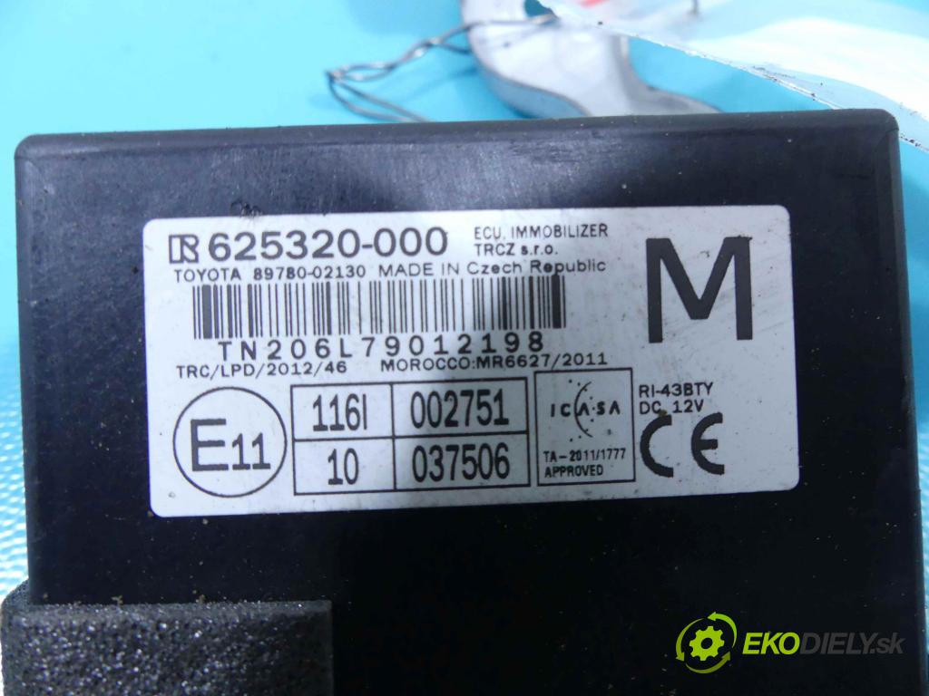 Toyota Auris II 2012-2018 1.6 D4D 111KM manual 82 kW 1598 cm3 5- modul riadiaca jednotka 89780-02130 (Ostatné)