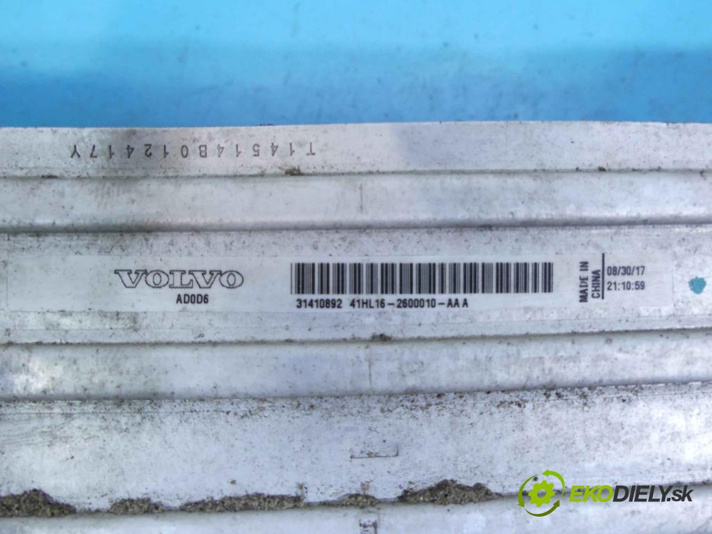 Volvo S90 2016- 2.0 T5 254KM automatic 187 kW 1969 cm3 4- Intercooler 31410892 (Chladiče nasávaného vzduchu (intercoolery))