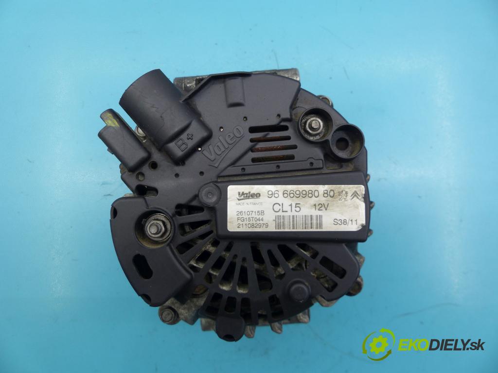 Citroen C5 II 2008-2017 1.6 THP 156 hp automatic 115 kW 1598 cm3 5- Alternator 96669980 (Alternátory)