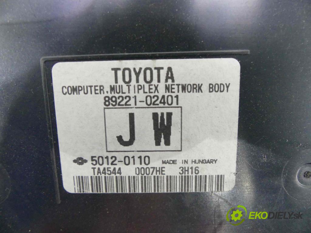 Toyota Corolla E16/E18  2013-2019 1.6 16v 132  HP manual 97 kW 1598 cm3 4- Jednotka riadiaca 89661-0Z840