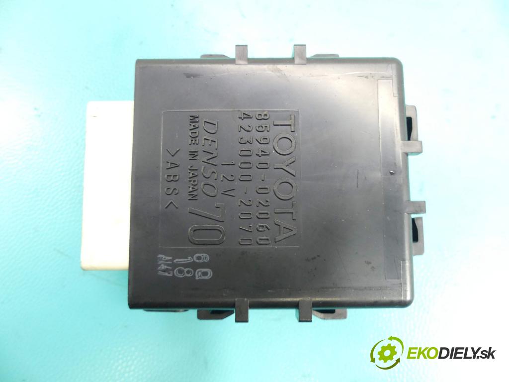 Toyota Corolla E16/E18  2013-2019 1.6 16v 132  HP manual 97 kW 1598 cm3 4- modul riadiaca jednotka 85940-02060 (Ostatné)