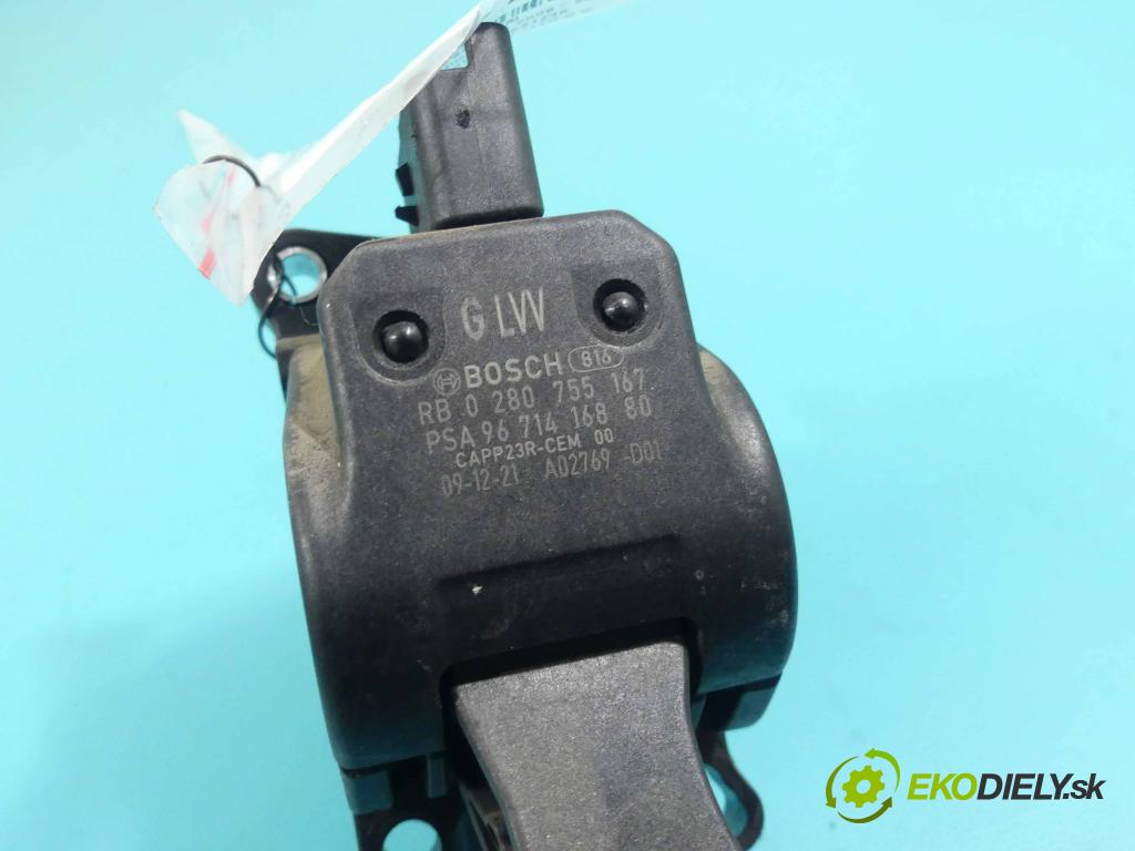 Citroen C4 Picasso I 2006-2013 1.6 hdi 109 HP automatic 80 kW 1560 cm3 5- pedále 0280755167 (Pedále)