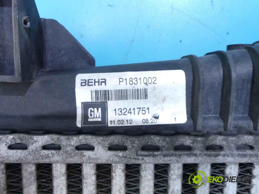 Opel Insignia A 2008-2017 2.0 cdti 160 hp manual 118 kW 1956 cm3 5- Intercooler 13241751 (Chladiče nasávaného vzduchu (intercoolery))