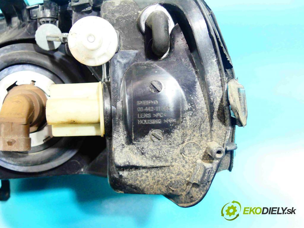 Opel Astra II 1998-2009 1.6 16v 101 HP manual 74 kW 1598 cm3 5- Reflektor: pravý  (Pravé)