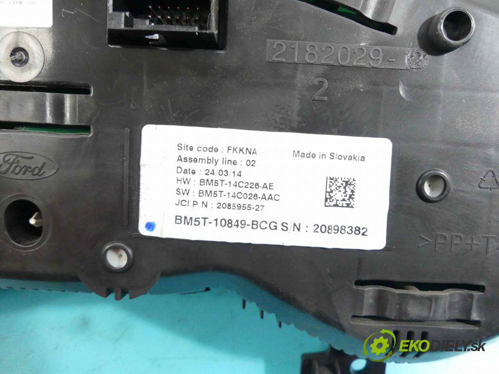 Ford Focus Mk3 2010-2018 2.0 tdci 116 HP automatic 85 kW 1997 cm3 5- prístrojovka/ budíky BM5T-10849-BCG (Prístrojové dosky, displeje)
