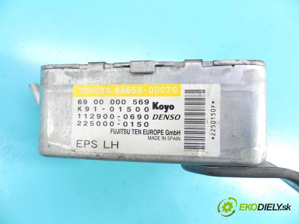Toyota Yaris I 1999-2005 1.4 D4D 75 HP manual 55 kW 1364 cm3 5- modul riadiaca jednotka 89650-0D070 (Ostatné)