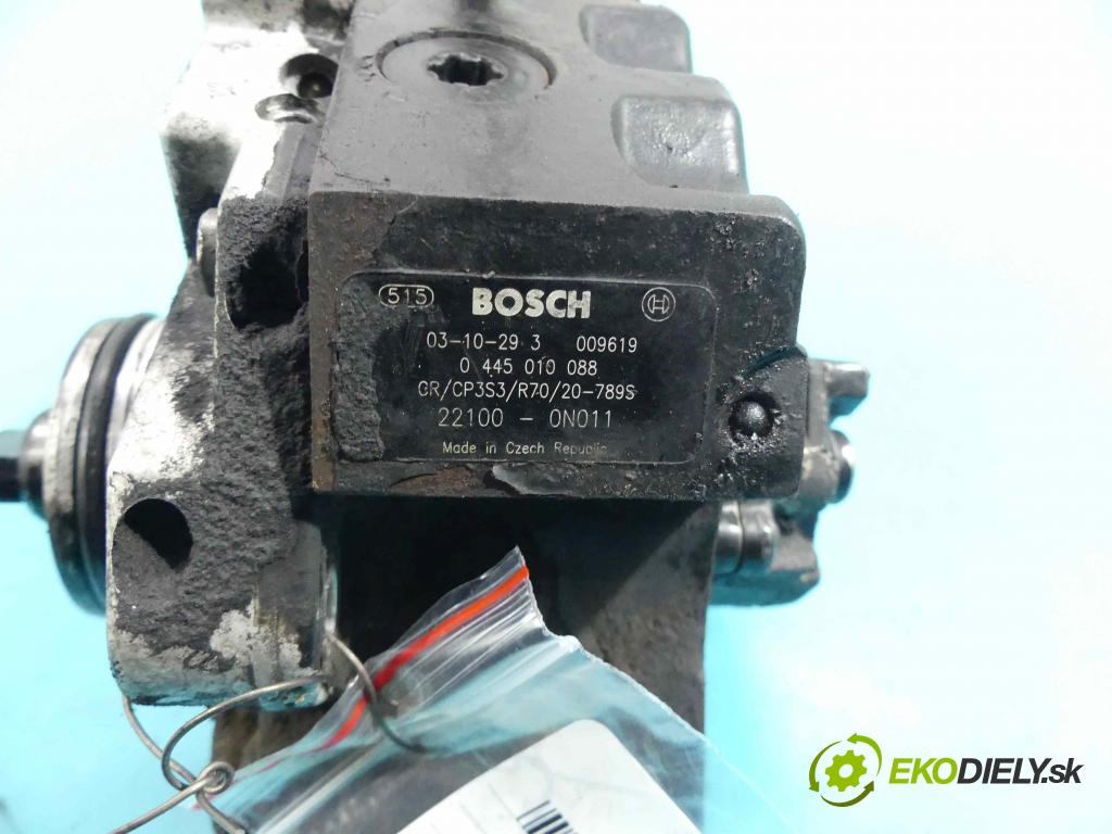 Toyota Yaris I 1999-2005 1.4 D4D 75 HP manual 55 kW 1364 cm3 5- čerpadlo vstrekovacia 0445010088 (Vstrekovacie čerpadlá)