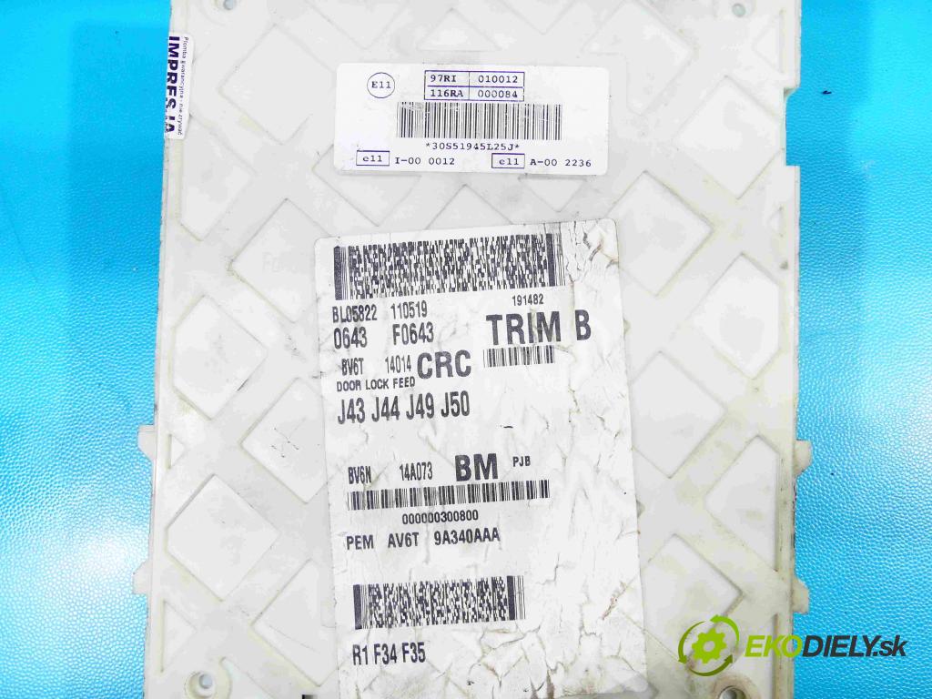 Ford Focus Mk3 2010-2018 1.6 tdci 95 HP manual 70 kW 1560 cm3 5- modul riadiaca jednotka BV6N-14A073-BM (Ostatné)