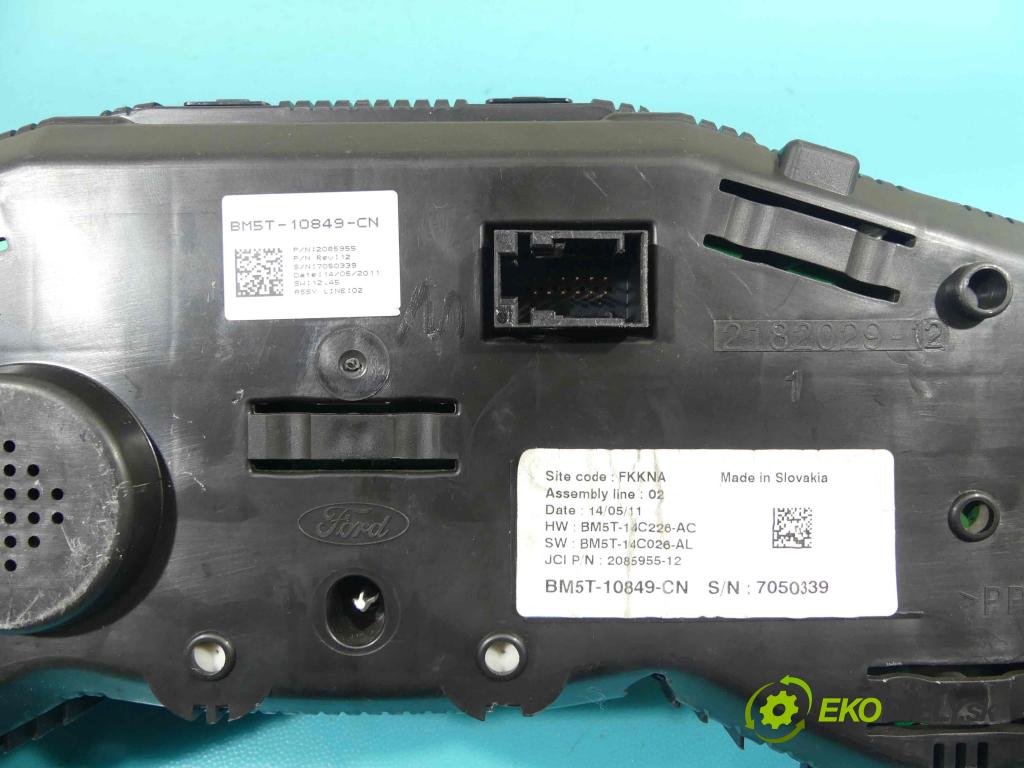 Ford Focus Mk3 2010-2018 1.6 tdci 95 HP manual 70 kW 1560 cm3 5- prístrojovka/ budíky BM5T-10849-CN (Prístrojové dosky, displeje)