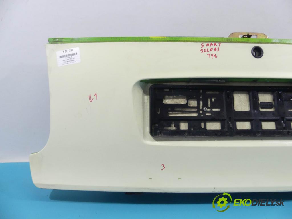 Smart Fortwo 1998-2007 0.6 54 hp automatic 40 kW 599 cm3 3- zadní kufrové dveře  (Zadní kapoty)
