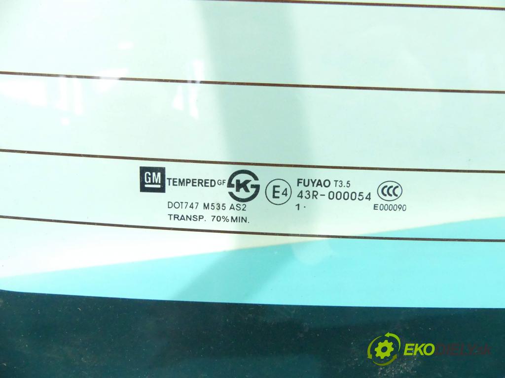 Chevrolet Cruze 1.8 16V 141 hp manual 104 kW 1796 cm3 4- sklo zadní  (Okna zadní)