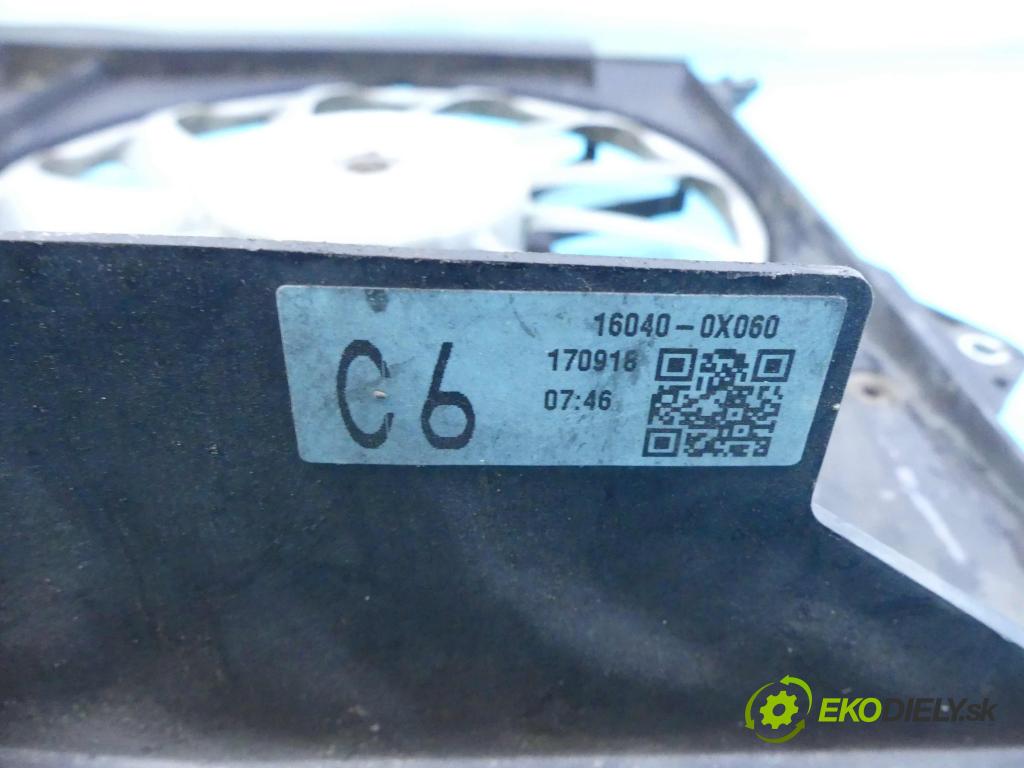 Toyota Auris II 2012-2018 1.6 D4D 111KM manual 82 kW 1598 cm3 5- Ventilátor chladiča 16040-0X060