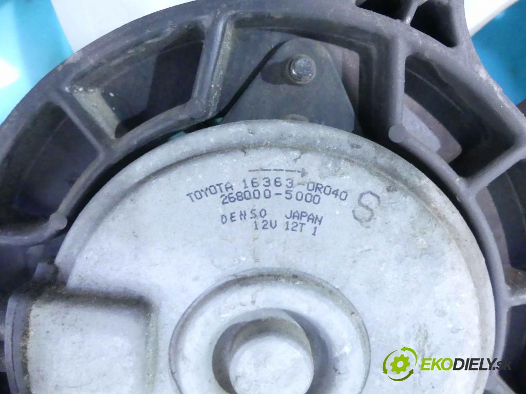 Toyota Auris II 2012-2018 1.6 D4D 111KM manual 82 kW 1598 cm3 5- Ventilátor chladiča 16040-0X060