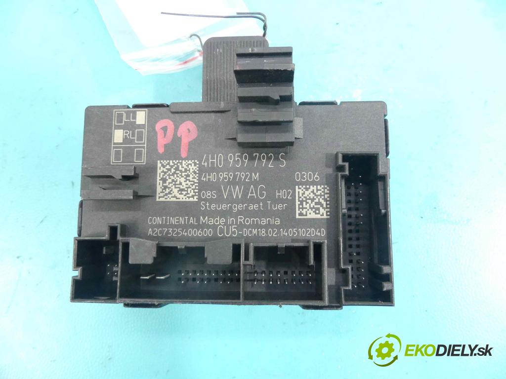 Porsche Panamera I 970 2009-2016 3.0 V6 420 hp automatic 309 kW 2997 cm3 5- modul riadiaca jednotka 4H0959792S (Ostatné)