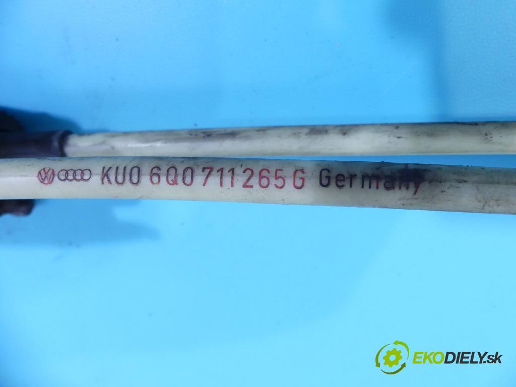 Skoda Fabia I 1999-2007 1.2 6V 54 HP manual 40 kW 1198 cm3 5- Páka: Změny: stupeň,rýchlosť 6Q0711061 (Rýchlostné páky / kulisy)