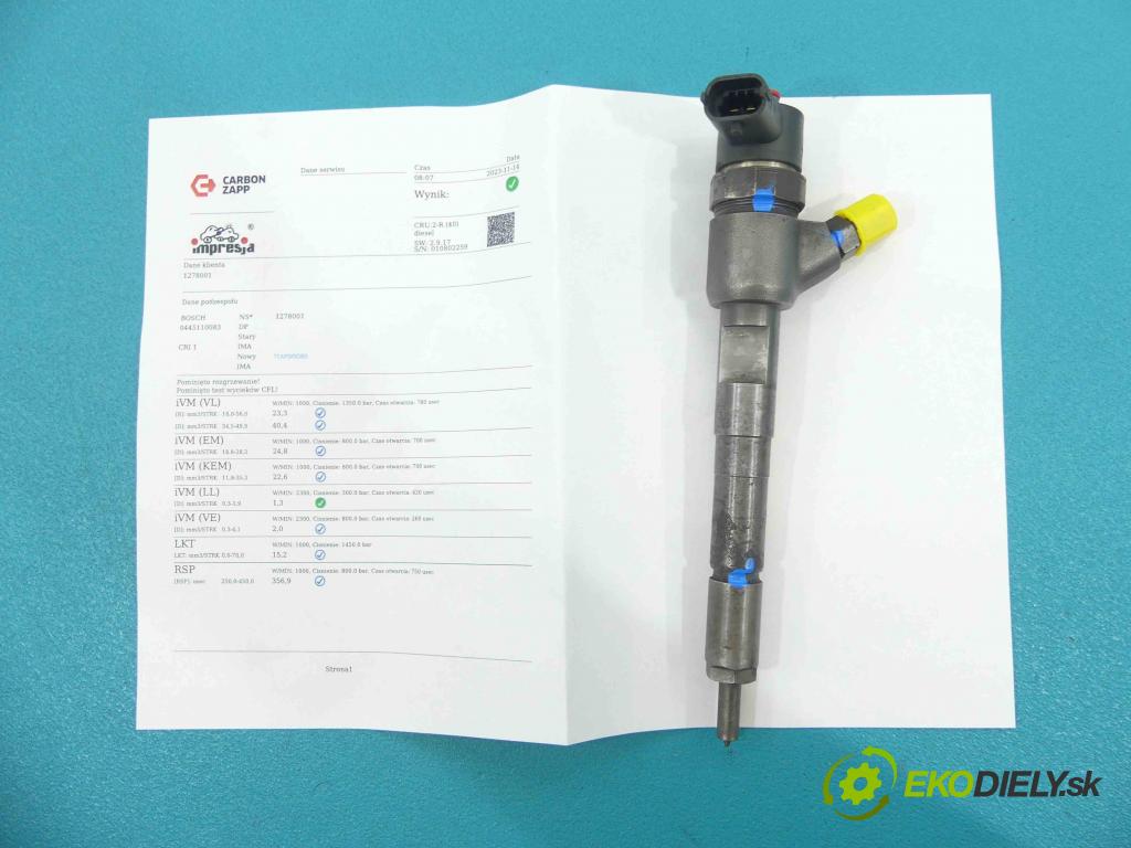 Fiat Idea 1,3.0 jtd 69KM manual 51 kW 1248 cm3 5- vstrek 0445110083 (Vstrekovače)