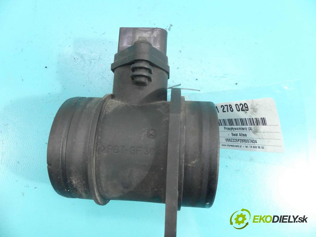 Seat Altea 1.9 tdi 105 HP manual 77 kW 1896 cm3 5- průtokoměr: 0281002531 (Váhy vzduchu)