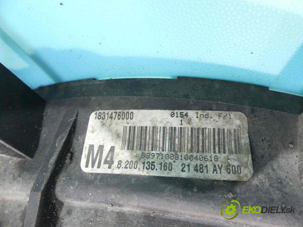 Nissan Micra K12 2003-2010 1.5 dci 65 HP manual 48 kW 1461 cm3 3- Ventilátor chladiča 8200135160