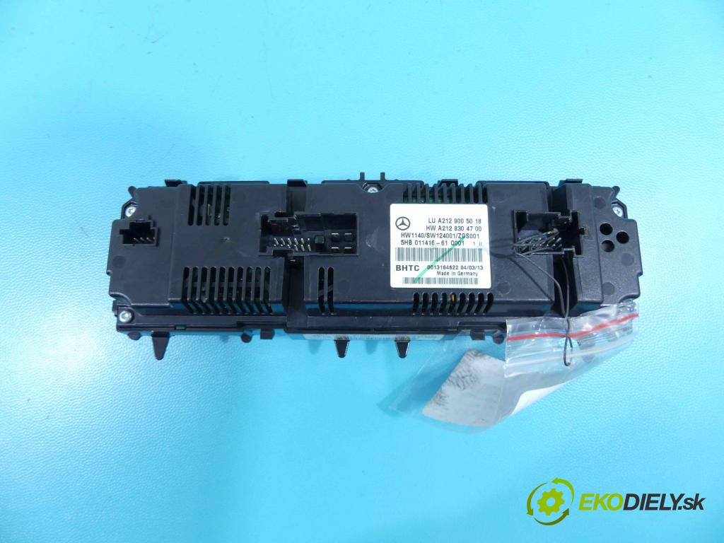 Mercedes E W212 2009-2016 2,2.0 CDI 136 HP automatic 100 kW 2143 cm3 4- panel kúrenia A2129005018