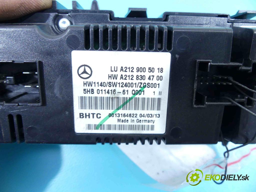 Mercedes E W212 2009-2016 2,2.0 CDI 136 HP automatic 100 kW 2143 cm3 4- panel kúrenia A2129005018