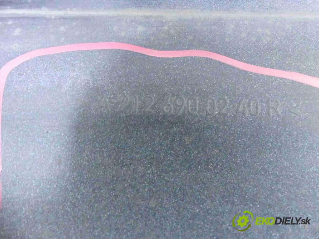 Mercedes E W212 2009-2016 2,2.0 CDI 136 HP automatic 100 kW 2143 cm3 4- lišta práh: pravé A2126900240R (Lišty prahové)