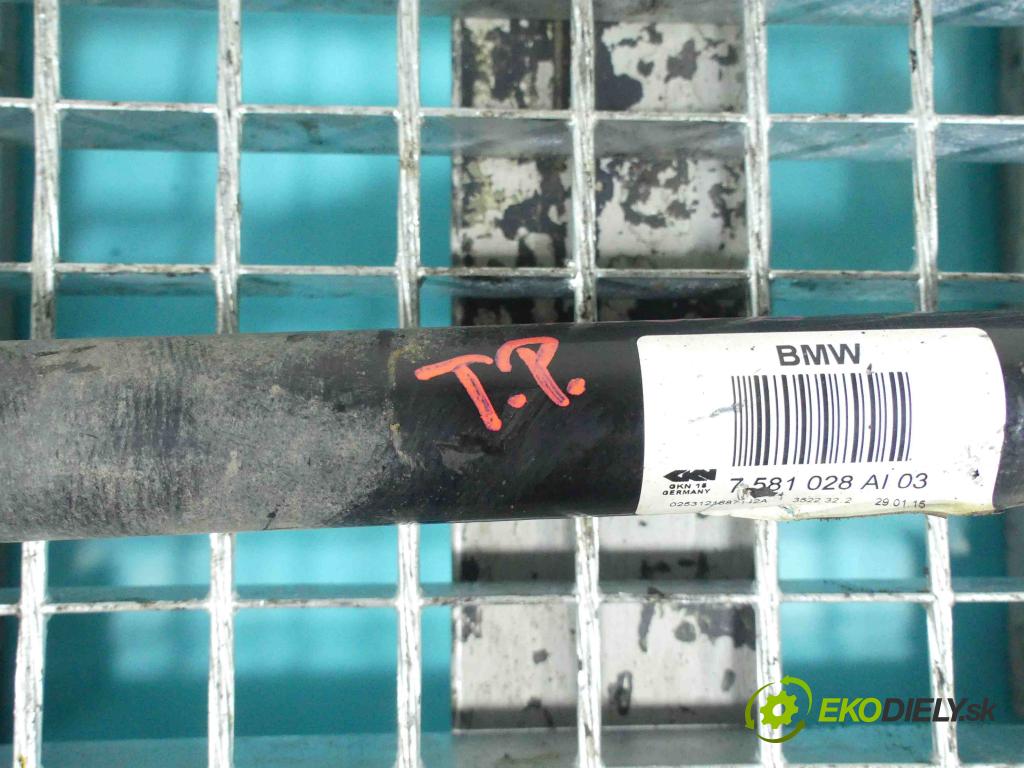 Bmw 5 F10 2010-2017 2.0d 190 HP automatic 140 kW 1995 cm3 4- poloos pravé 7581028 (Poloosy)