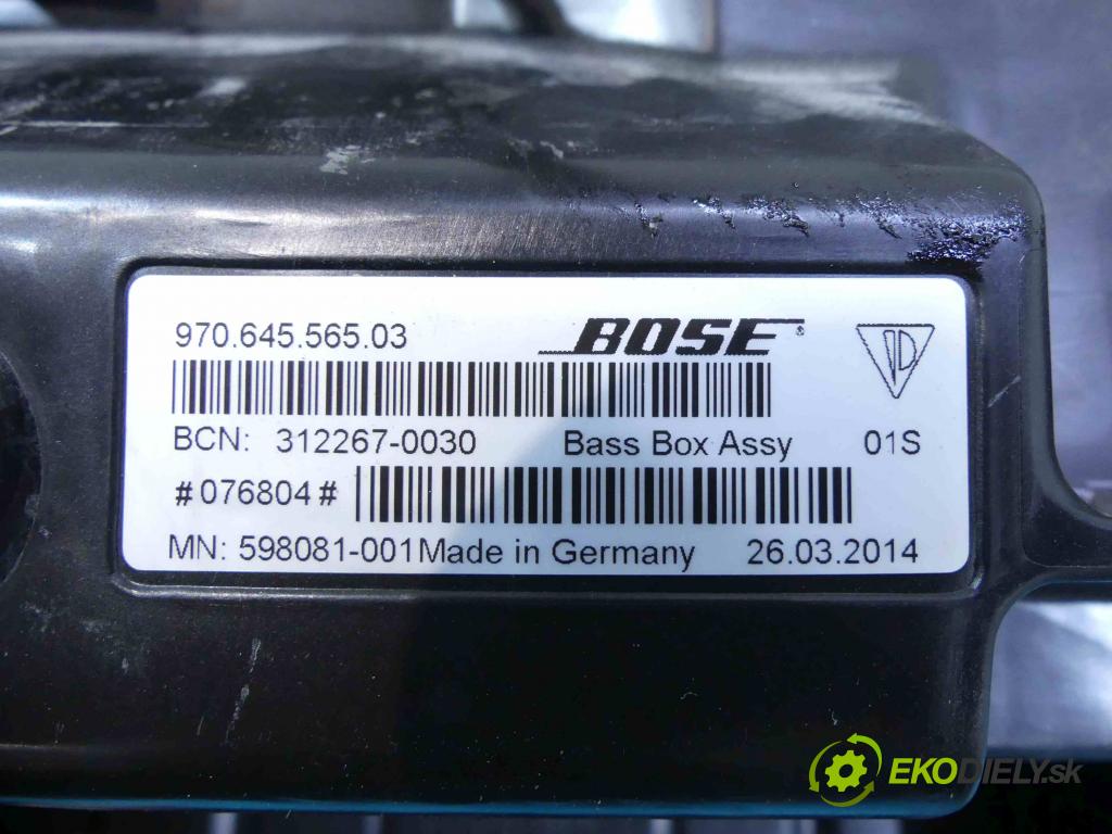 Porsche Panamera I 970 2009-2016 3.0 V6 420 hp automatic 309 kW 2997 cm3 5- Subwoofer: 97064556503 (Audio zariadenia)