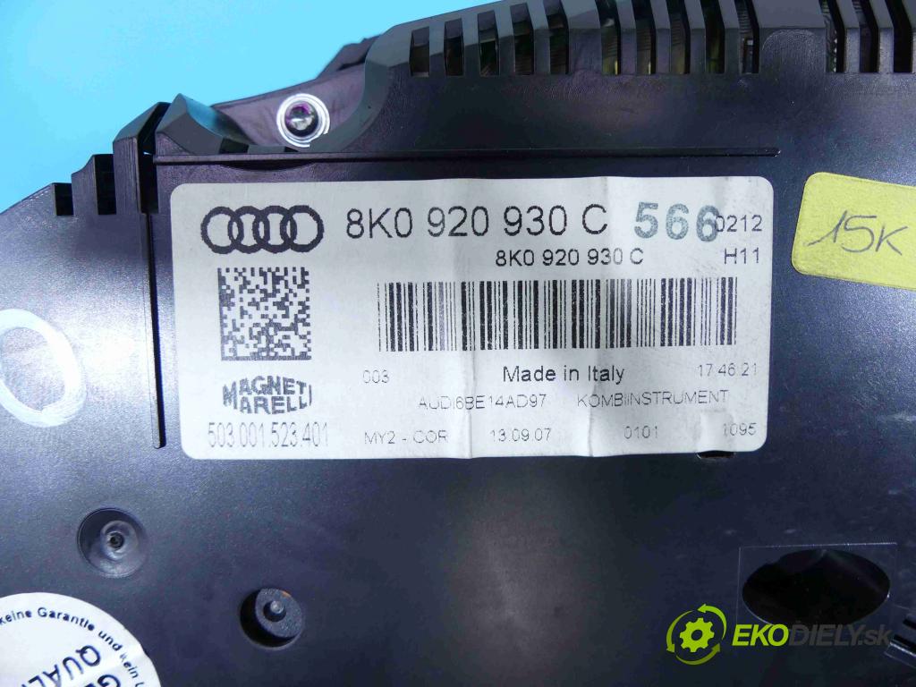 Audi A4 B8 2007-2015 2.7 tdi 190 HP automatic 140 kW 2698 cm3 4- prístrojovka/ budíky 8K0920930C (Prístrojové dosky, displeje)