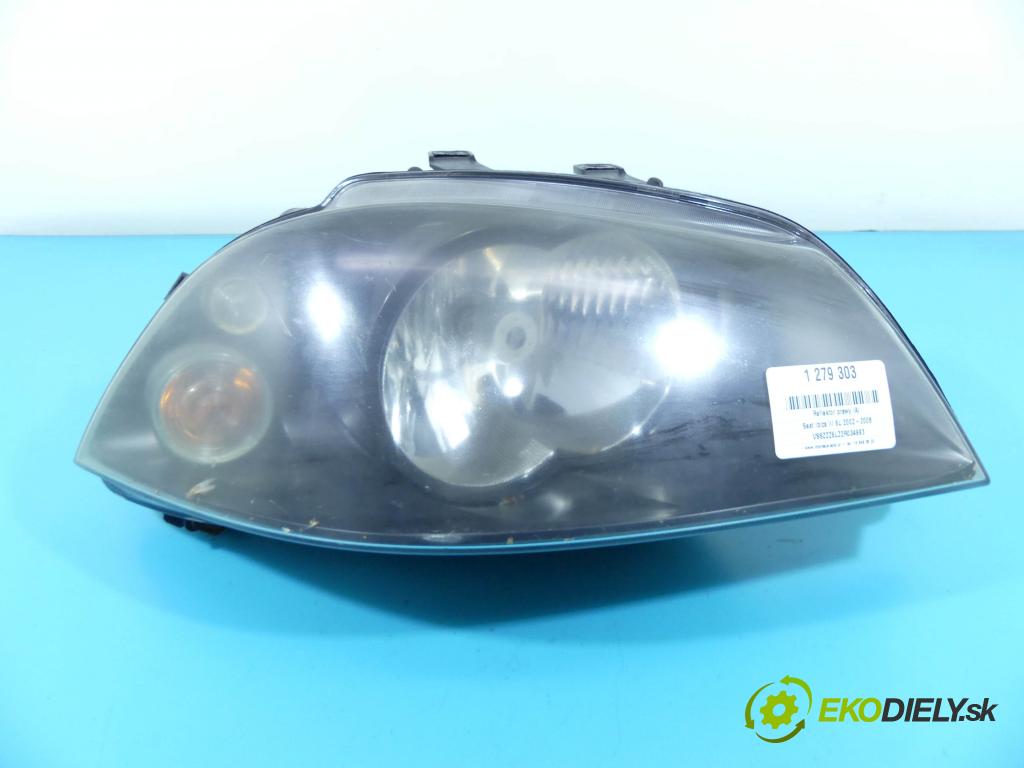Seat Ibiza III 6L 2002-2008 1.2 12v 64 HP manual 47 kW 1198 cm3 5- Reflektor: pravý 6L1941022A (Pravé)