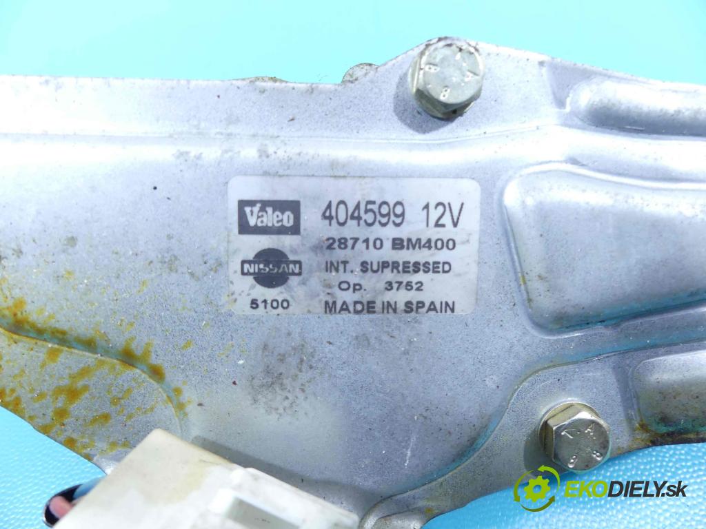 Nissan Almera N16 2000-2006 1.5 16v 90 HP manual 66 kW 1498 cm3 5- motor stieračov zadné 404599
