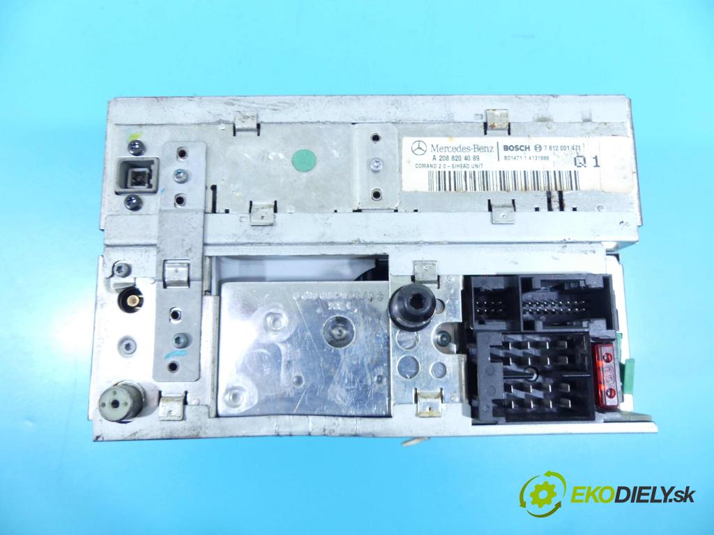 Mercedes CLK I W208 1997-2003 2.0 136 HP manual 100 kW 1998 cm3 2- Radio originál A2088204089