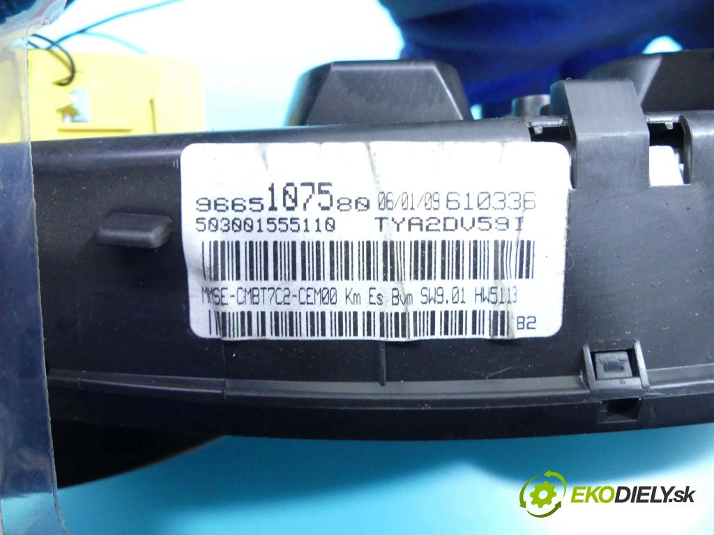 Peugeot 308 I 2007-2013 1.6 16v 120 HP automatic 88 kW 1598 cm3 5- prístrojovka/ budíky 9665107580 (Prístrojové dosky, displeje)