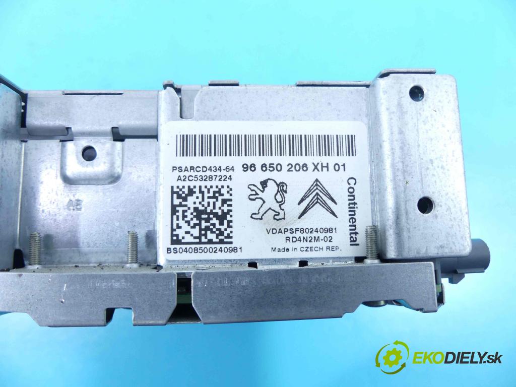 Peugeot 308 I 2007-2013 1.6 16v 120 HP automatic 88 kW 1598 cm3 5- Radio originál 96650206XH