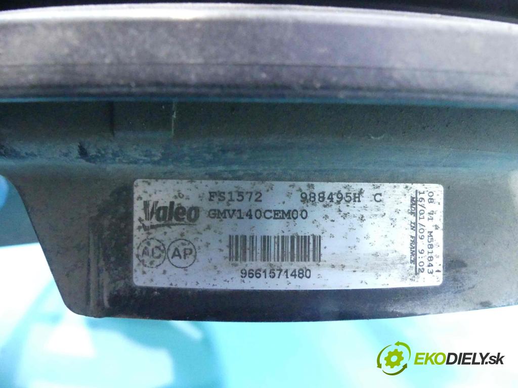 Peugeot 308 I 2007-2013 1.6 16v 120 HP automatic 88 kW 1598 cm3 5- Ventilátor chladiča 9661571480