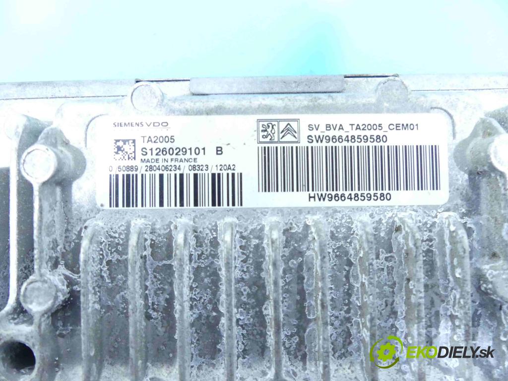 Peugeot 308 I 2007-2013 1.6 16v 120 hp automatic 88 kW 1598 cm3 5- řídící jednotka motoru 9666235880