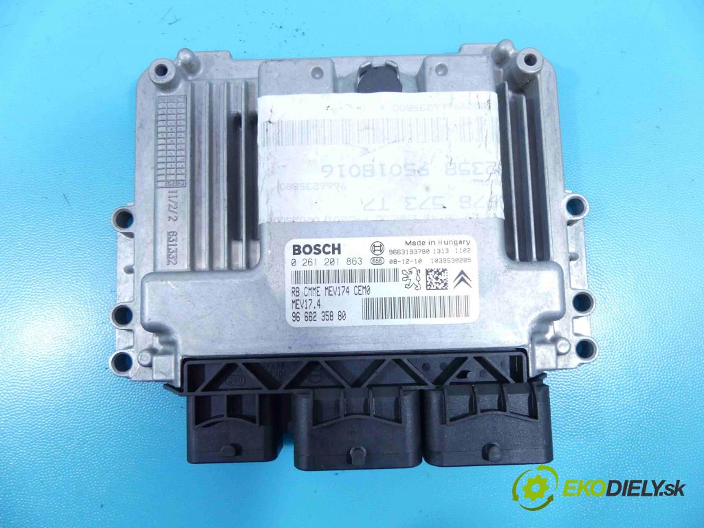 Peugeot 308 I 2007-2013 1.6 16v 120 hp automatic 88 kW 1598 cm3 5- řídící jednotka motoru 9666235880