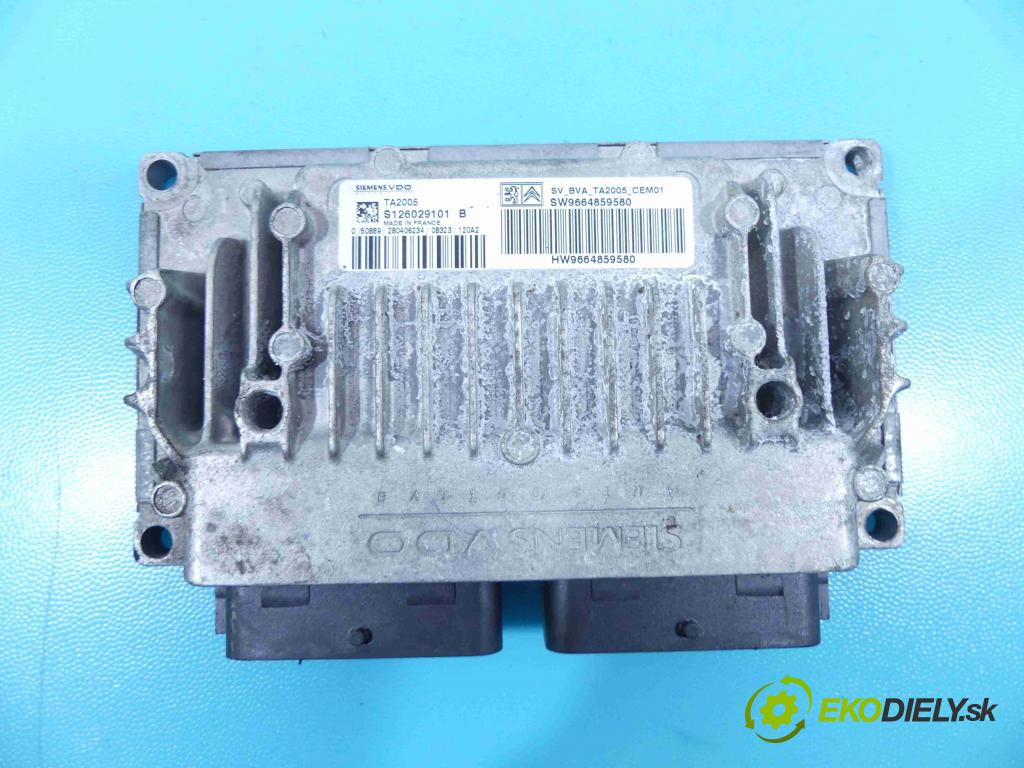 Peugeot 308 I 2007-2013 1.6 16v 120 hp automatic 88 kW 1598 cm3 5- řídící jednotka motoru 9666235880