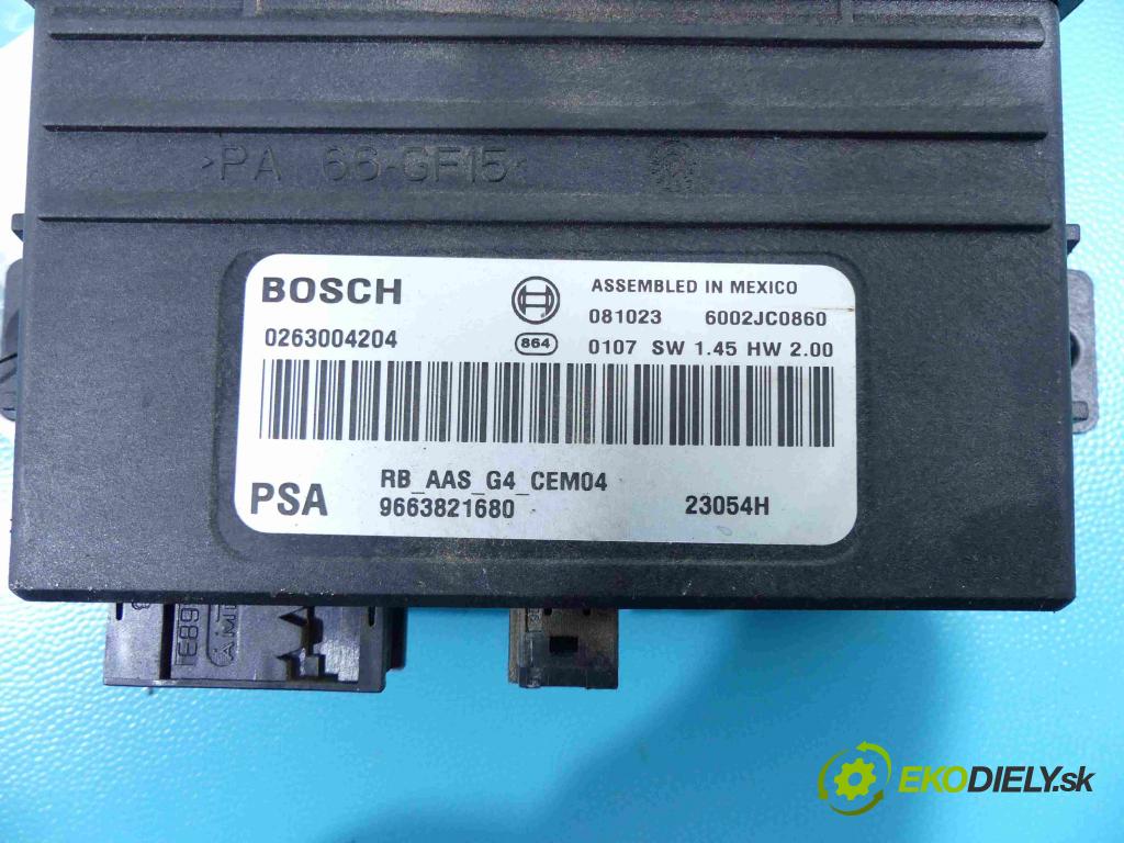 Peugeot 308 I 2007-2013 1.6 16v 120 HP automatic 88 kW 1598 cm3 5- modul riadiaca jednotka 0263004204 (Ostatné)