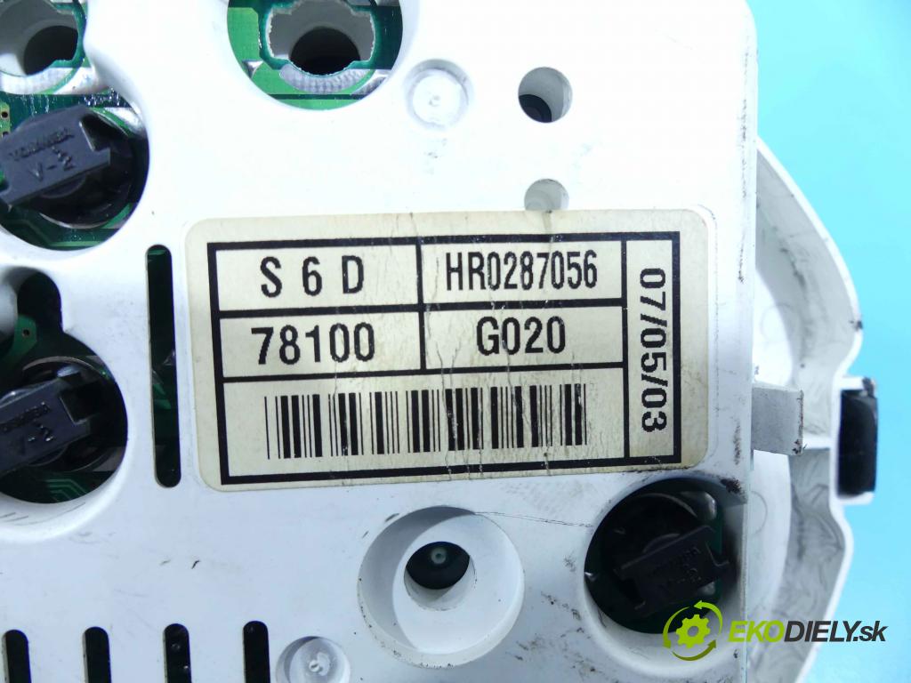 Honda Civic VII 2000-2006 1.6 16v 110 HP manual 81 kW 1590 cm3 5- prístrojovka/ budíky HR0287056 (Prístrojové dosky, displeje)