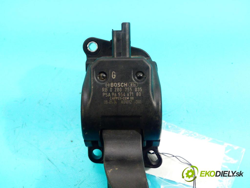 Peugeot Partner I 1996-2008 1.6 hdi 75 HP manual 55,2 kW 1560 cm3 5- pedále 0280755035 (Pedále)