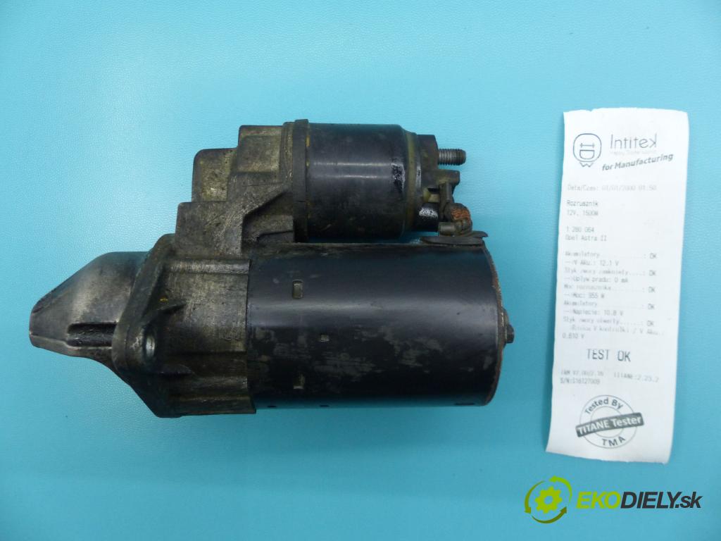 Opel Astra II 1998-2009 1.6 16v 101 HP manual 74 kW 1598 cm3 3- štartér 0001107401 (Štartéry)