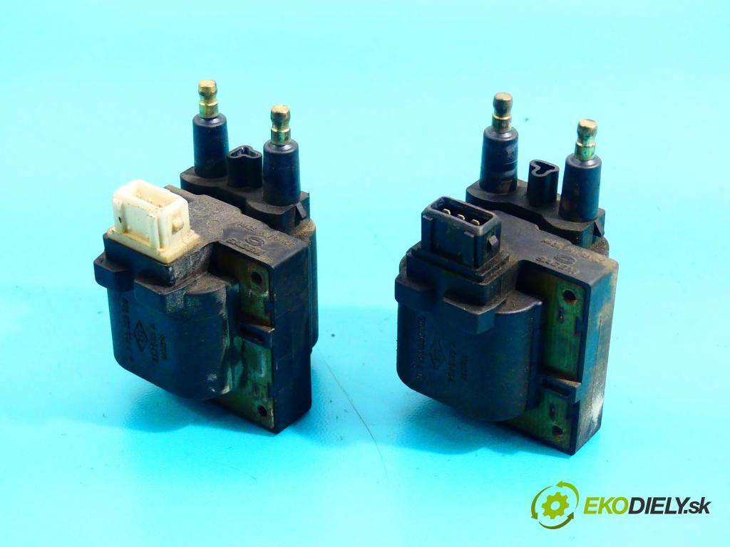 Renault Megane I 1995-2003 1.6 8v 90 HP manual 66 kW 1598 cm3 5- cievka zapaľovacia 7700850999 (Zapaľovacie cievky, moduly)