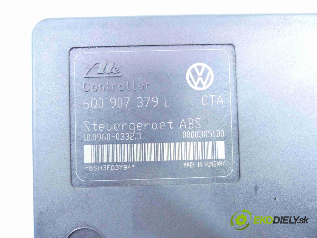 Vw Polo IV 9N 2001-2009 1.2 12v 64 HP manual 47 kW 1198 cm3 3- čerpadlo abs 6Q0614117H (Pumpy ABS)