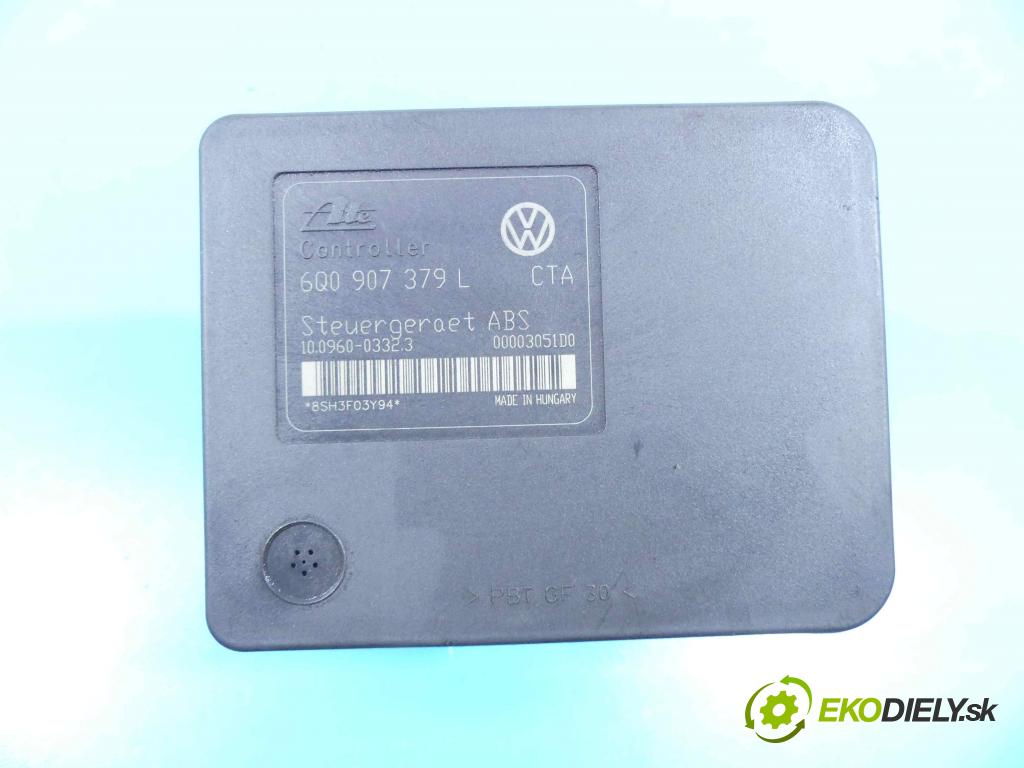 Vw Polo IV 9N 2001-2009 1.2 12v 64 HP manual 47 kW 1198 cm3 3- čerpadlo abs 6Q0614117H (Pumpy ABS)