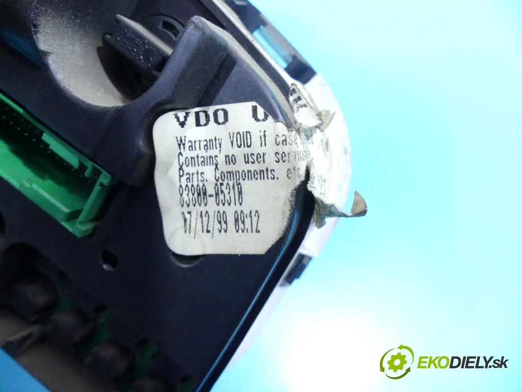 Toyota Avensis I T22 1997-2003 2.0 D4D 110 HP manual 81 kW 1995 cm3 5- prístrojovka/ budíky 83800-05310 (Prístrojové dosky, displeje)