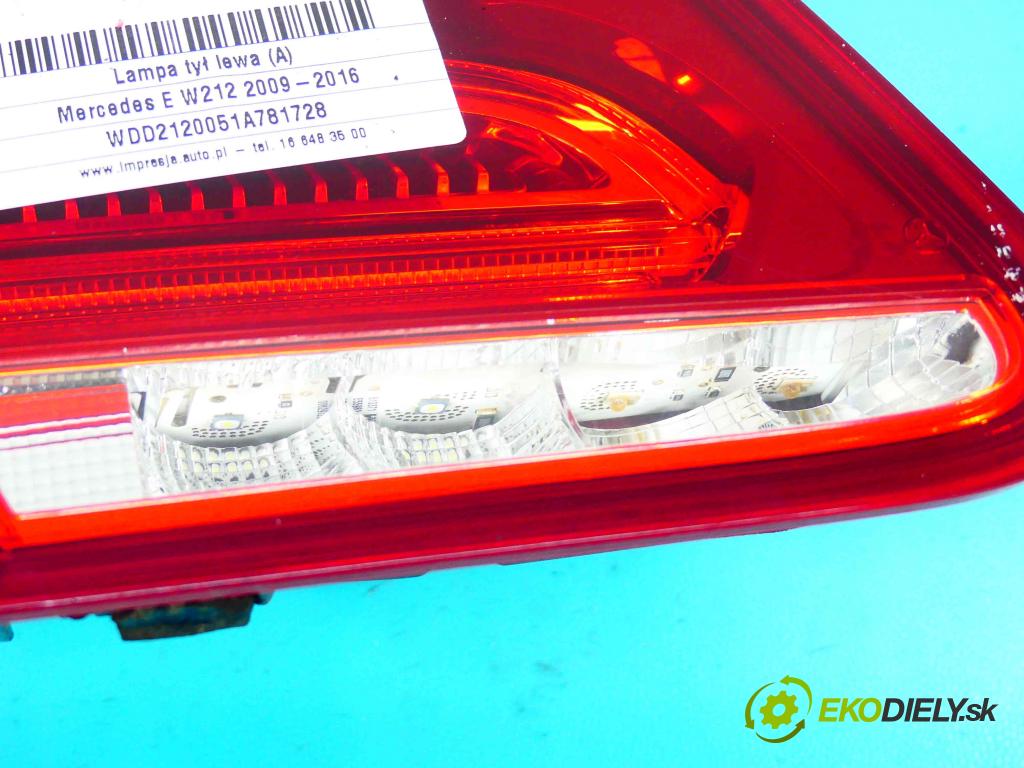 Mercedes E W212 2009-2016 2.2 CDI 136hp automatic 100 kW 2143 cm3 4- světlo zadní levé A046318 (Klika dveří ostatní)