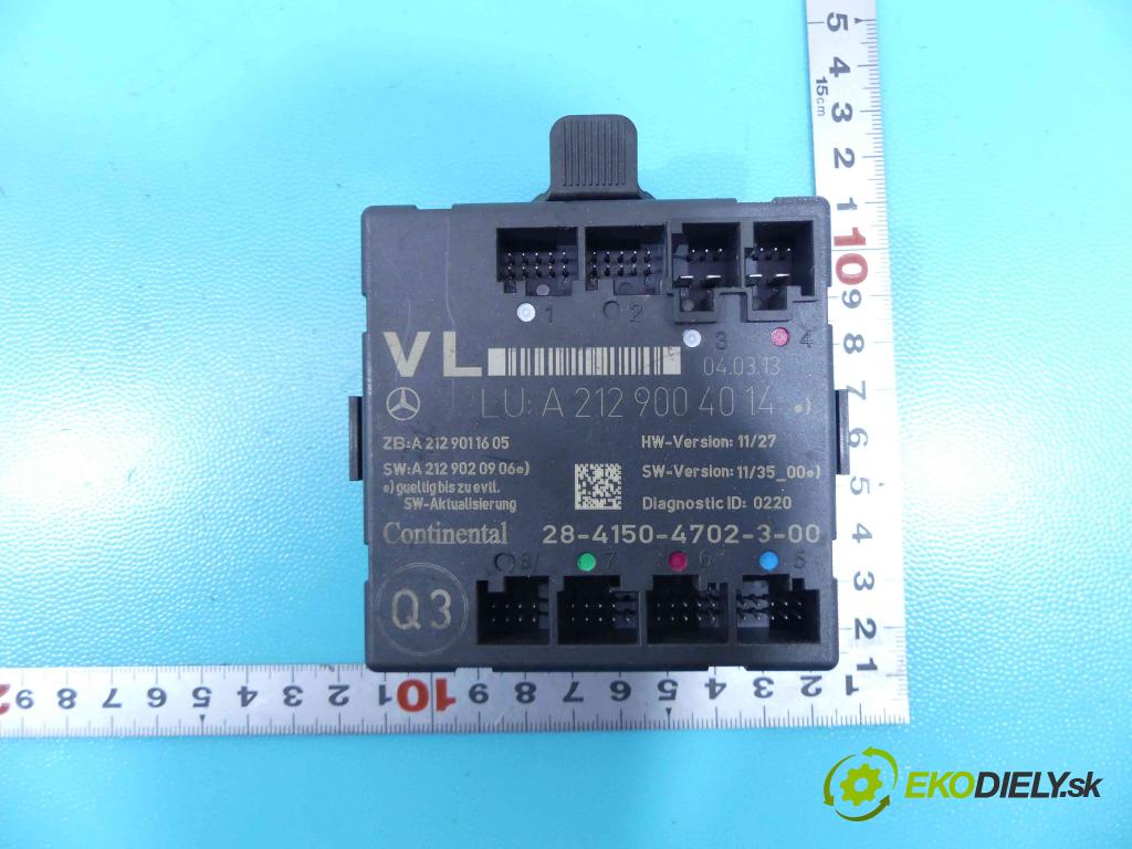 Mercedes E W212 2009-2016 2,2.0 CDI 136 HP automatic 100 kW 2143 cm3 4- modul riadiaca jednotka A2129004014 (Ostatné)